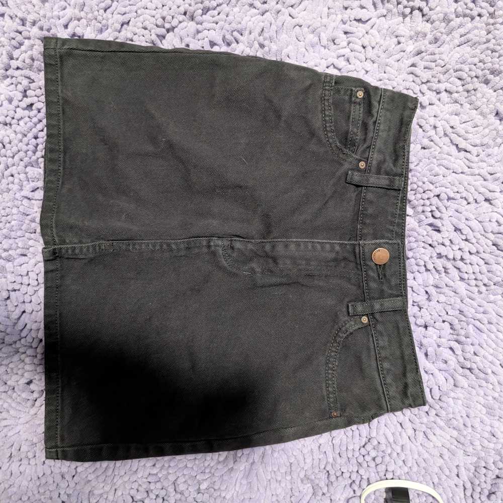 Billabong Charcoal Denim Skirt